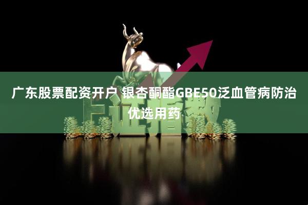 广东股票配资开户 银杏酮酯GBE50泛血管病防治优选用药